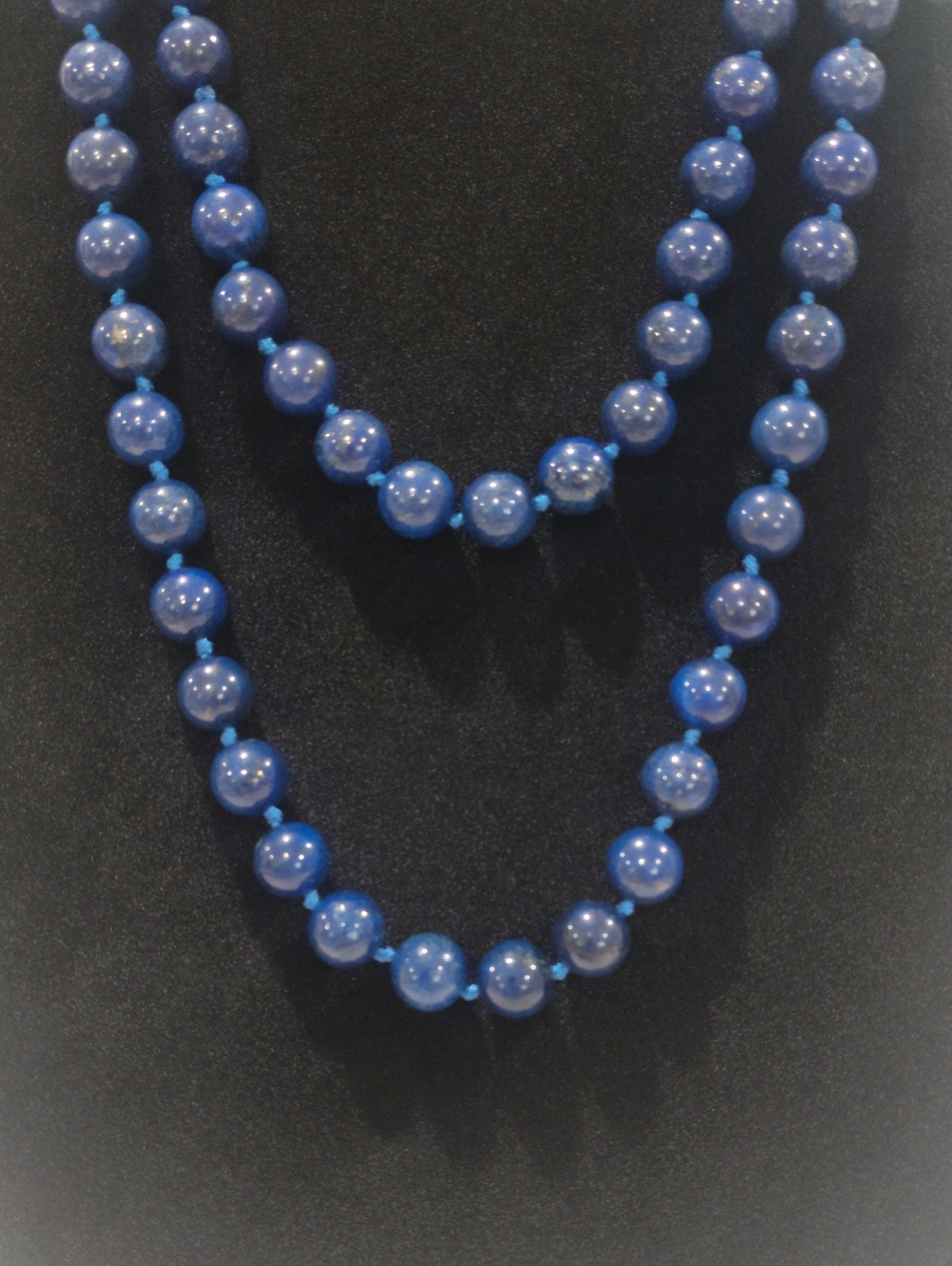 Lapis Blue Beaded Necklace